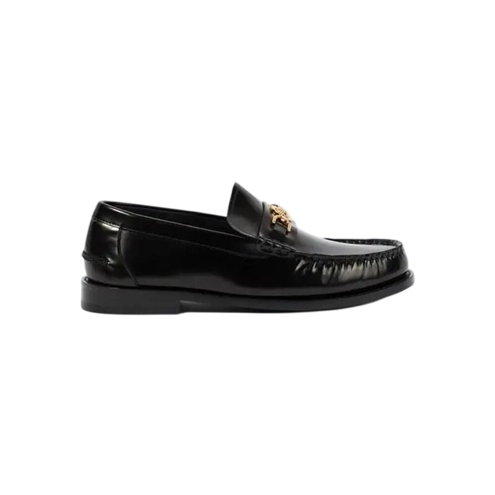Versace NIB Medusa ‘95 Leather Loafer in Black Size 40